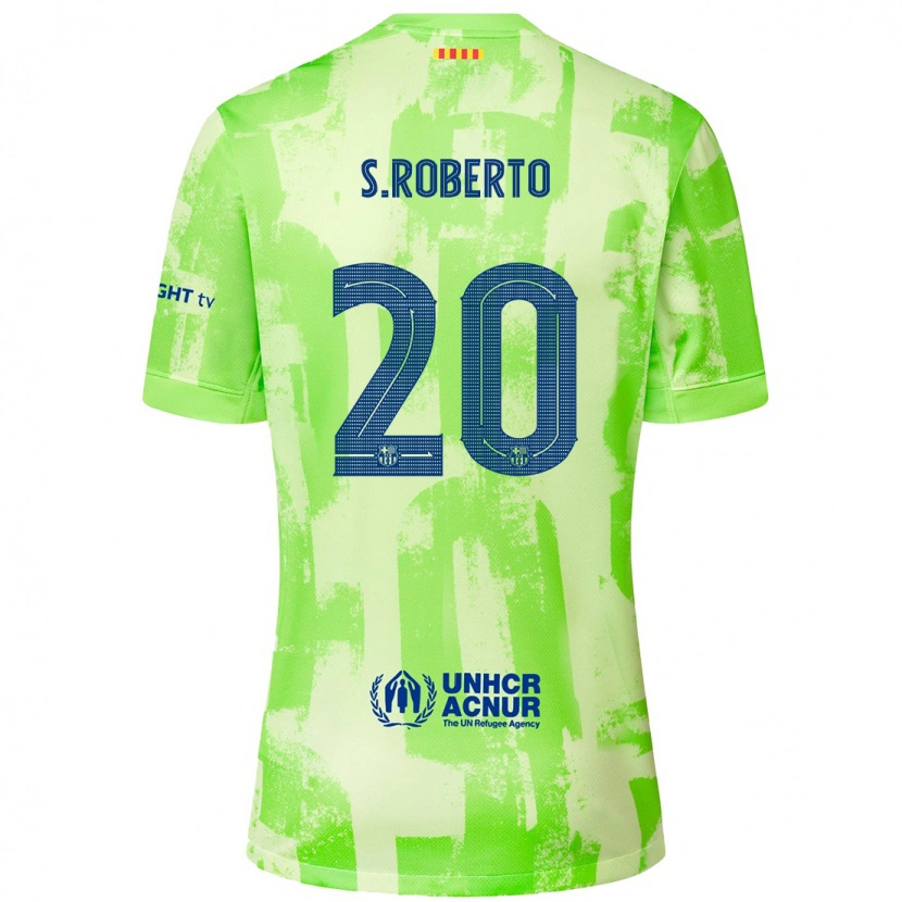 Danxen Niño Camiseta Sergi Roberto #20 Lima Equipación Tercera 2024/25 La Camisa