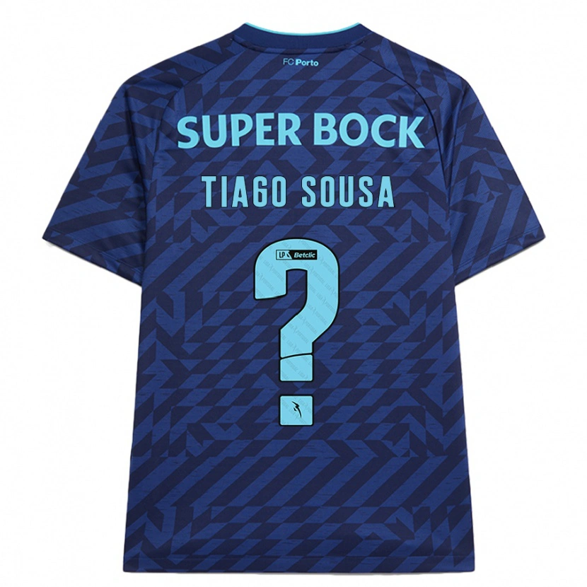 Danxen Niño Camiseta Tiago Sousa #0 Azul Marino Equipación Tercera 2024/25 La Camisa