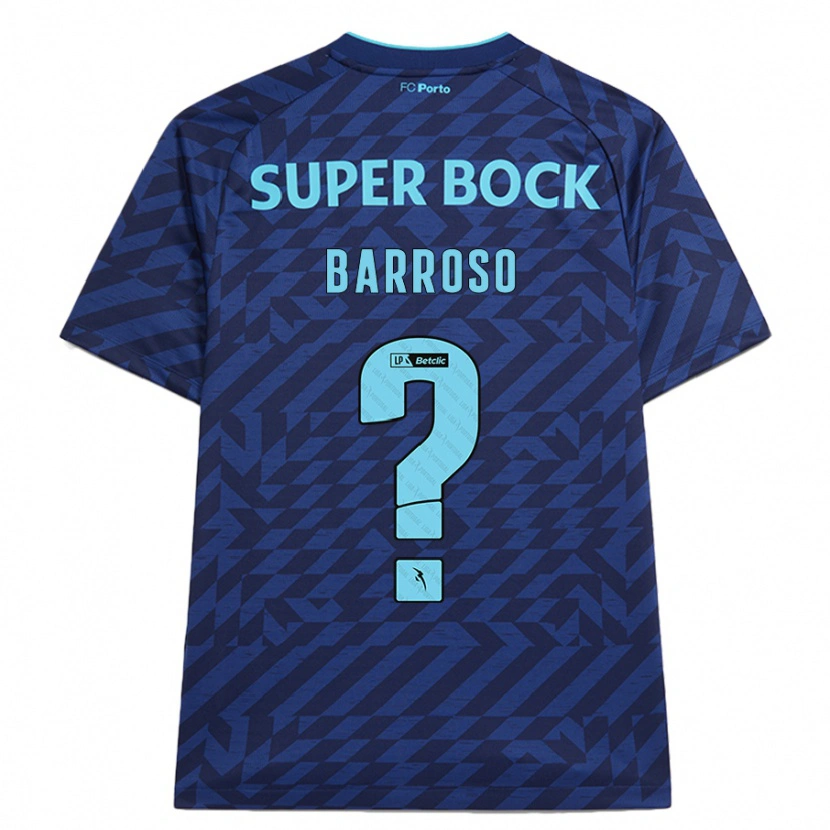 Danxen Niño Camiseta Francisco Barroso #0 Azul Marino Equipación Tercera 2024/25 La Camisa