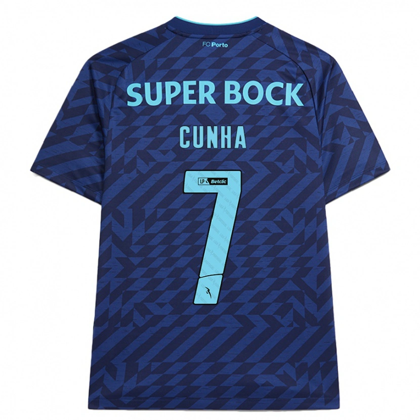 Danxen Niño Camiseta Duarte Cunha #7 Azul Marino Equipación Tercera 2024/25 La Camisa