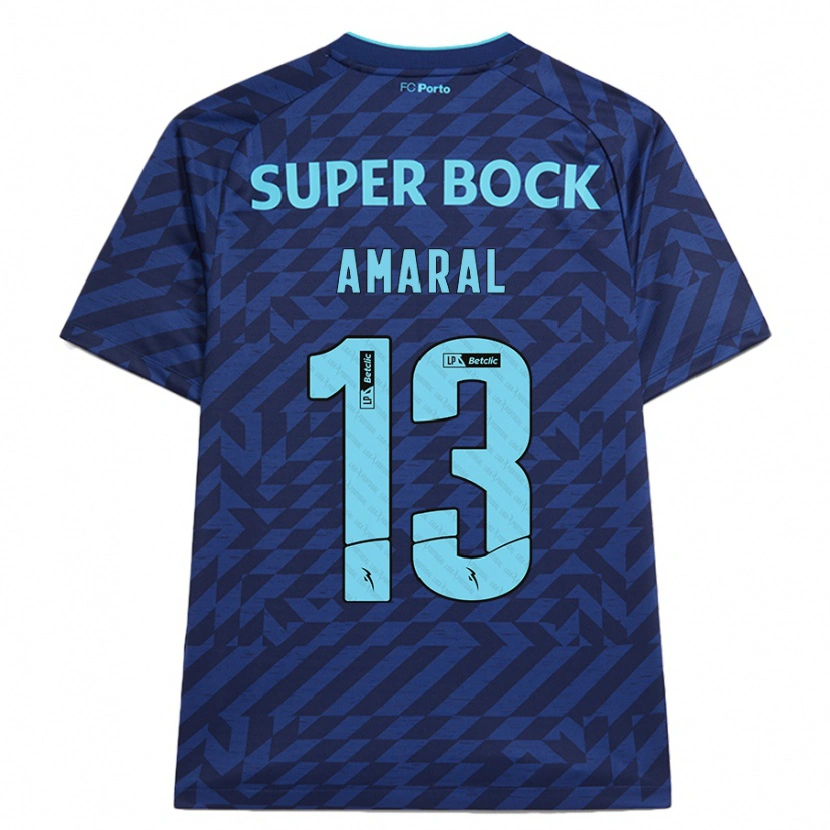 Danxen Niño Camiseta Fábio Amaral #13 Azul Marino Equipación Tercera 2024/25 La Camisa