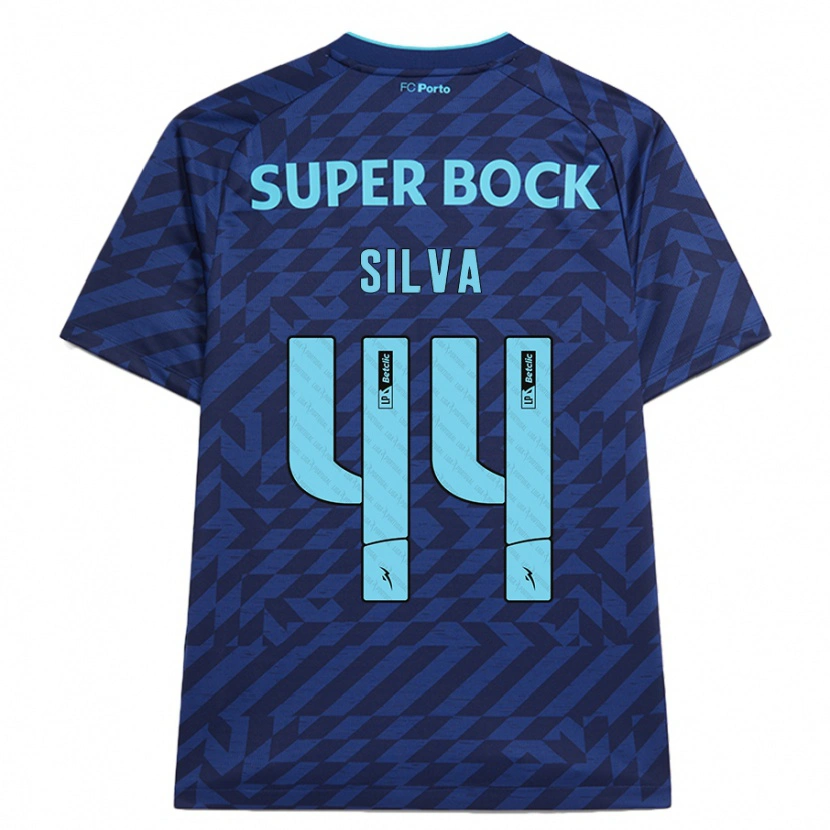 Danxen Niño Camiseta Felipe Silva #44 Azul Marino Equipación Tercera 2024/25 La Camisa