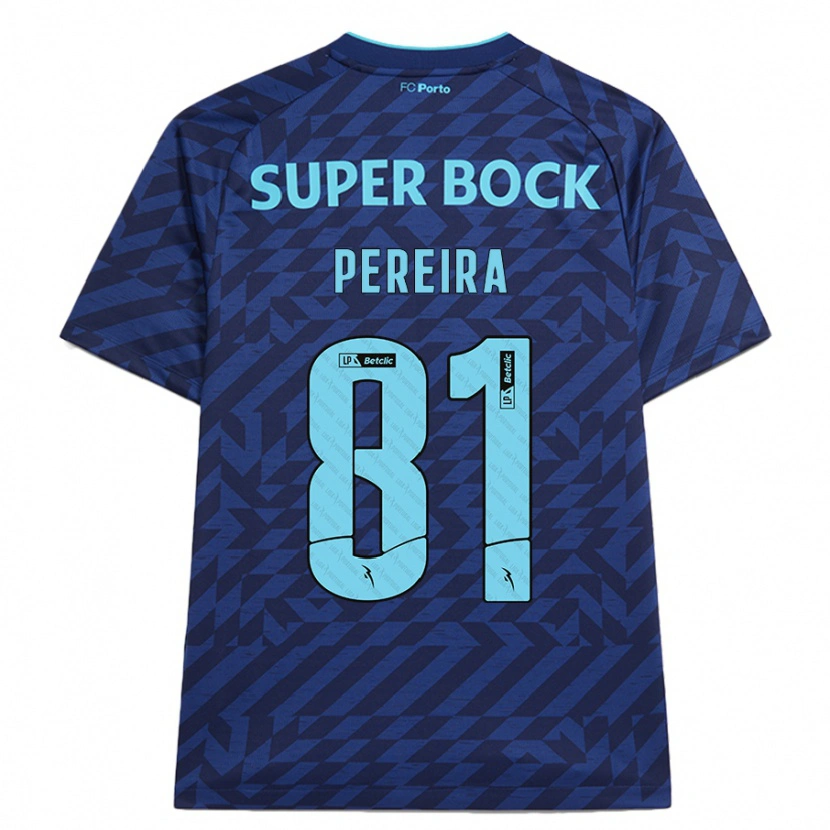 Danxen Niño Camiseta Martim Pereira #81 Azul Marino Equipación Tercera 2024/25 La Camisa