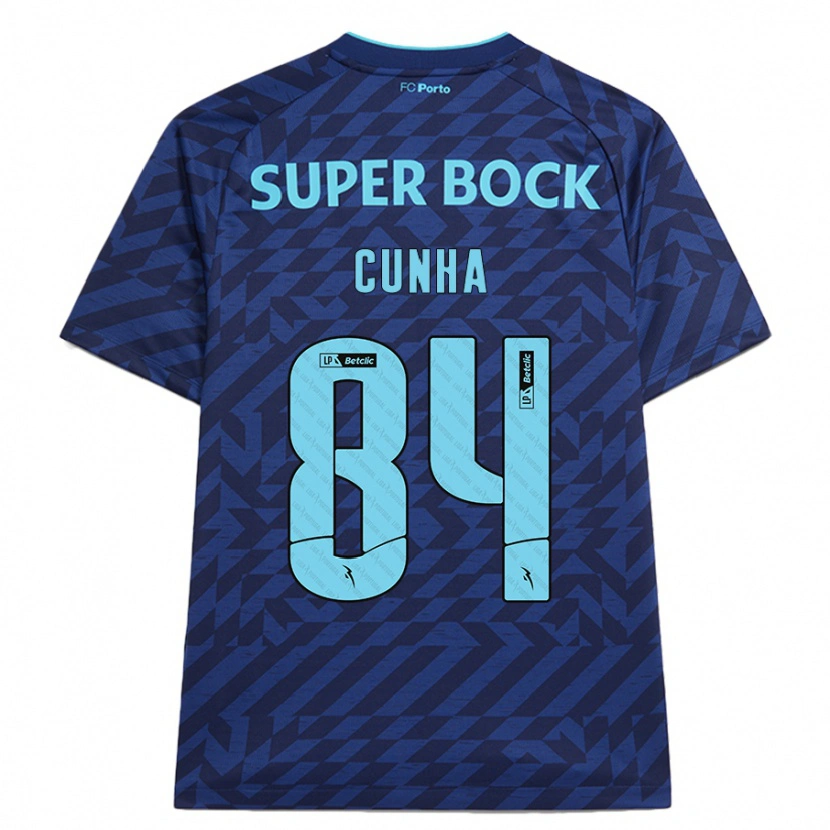 Danxen Niño Camiseta Martim Cunha #84 Azul Marino Equipación Tercera 2024/25 La Camisa