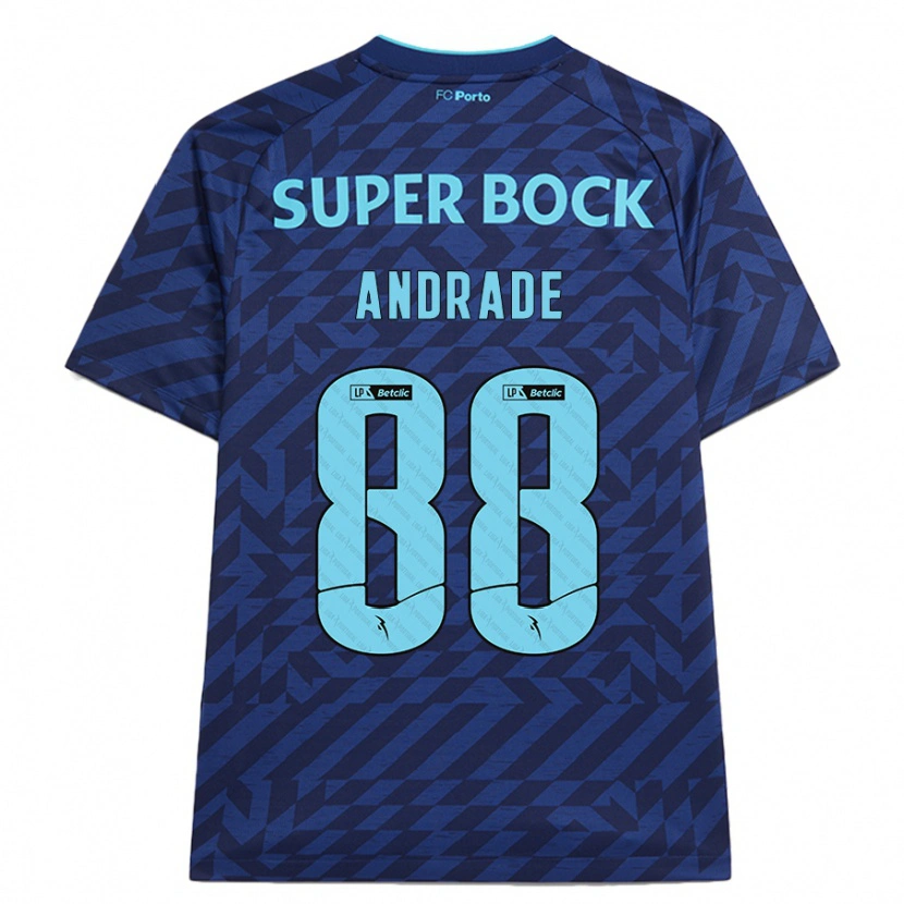 Danxen Niño Camiseta Domingos Andrade #88 Azul Marino Equipación Tercera 2024/25 La Camisa