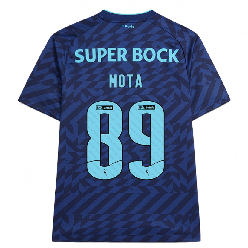 Danxen Niño Camiseta Luís Mota #89 Azul Marino Equipación Tercera 2024/25 La Camisa