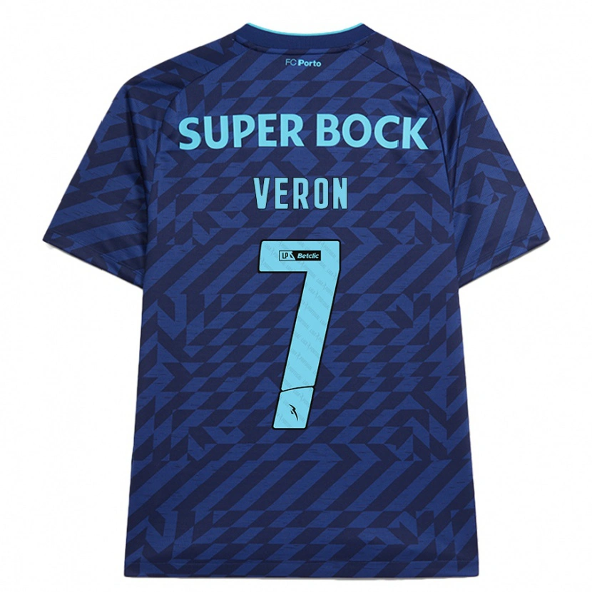 Danxen Niño Camiseta Gabriel Veron #7 Azul Marino Equipación Tercera 2024/25 La Camisa