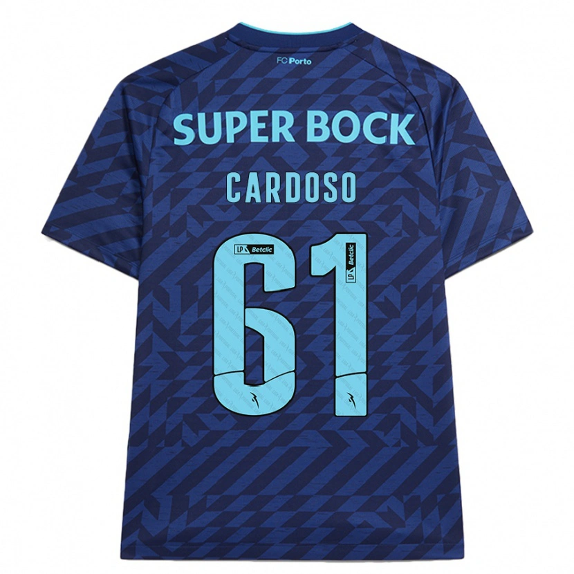 Danxen Niño Camiseta Ivan Cardoso #61 Azul Marino Equipación Tercera 2024/25 La Camisa