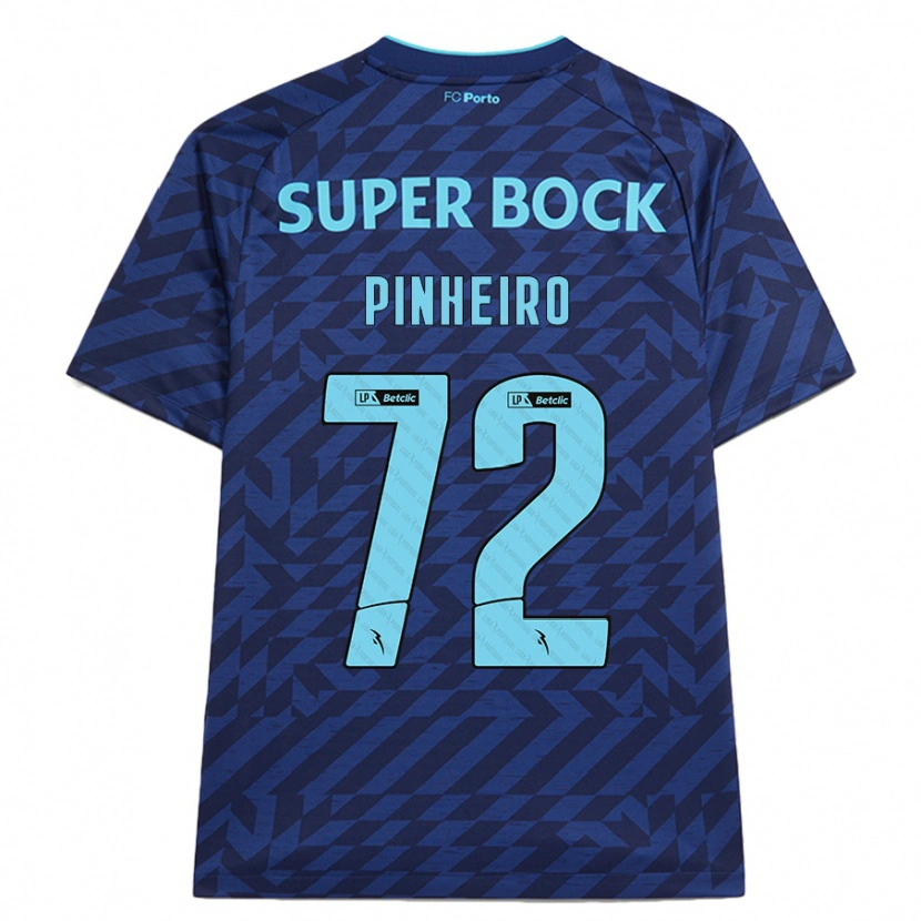 Danxen Niño Camiseta Rodrigo Pinheiro #72 Azul Marino Equipación Tercera 2024/25 La Camisa