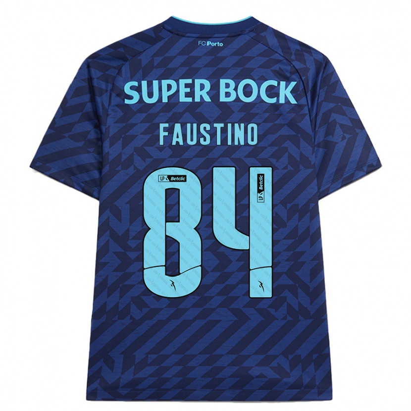 Danxen Niño Camiseta Levi Faustino #84 Azul Marino Equipación Tercera 2024/25 La Camisa