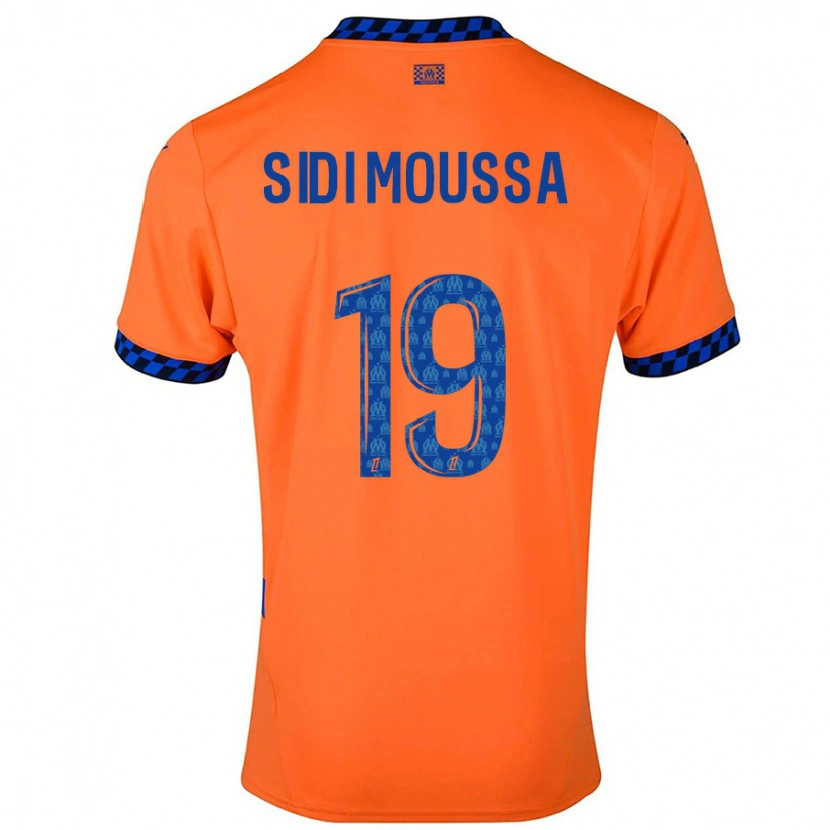 Danxen Niño Camiseta Salima Sidi Moussa #19 Naranja Azul Oscuro Equipación Tercera 2024/25 La Camisa