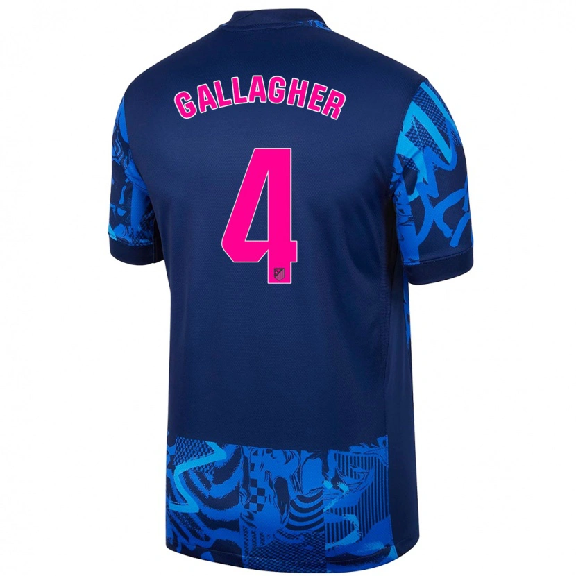 Danxen Niño Camiseta Conor Gallagher #4 Azul Real Equipación Tercera 2024/25 La Camisa