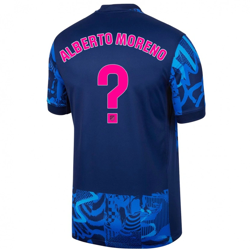 Danxen Niño Camiseta Alberto Moreno #0 Azul Real Equipación Tercera 2024/25 La Camisa