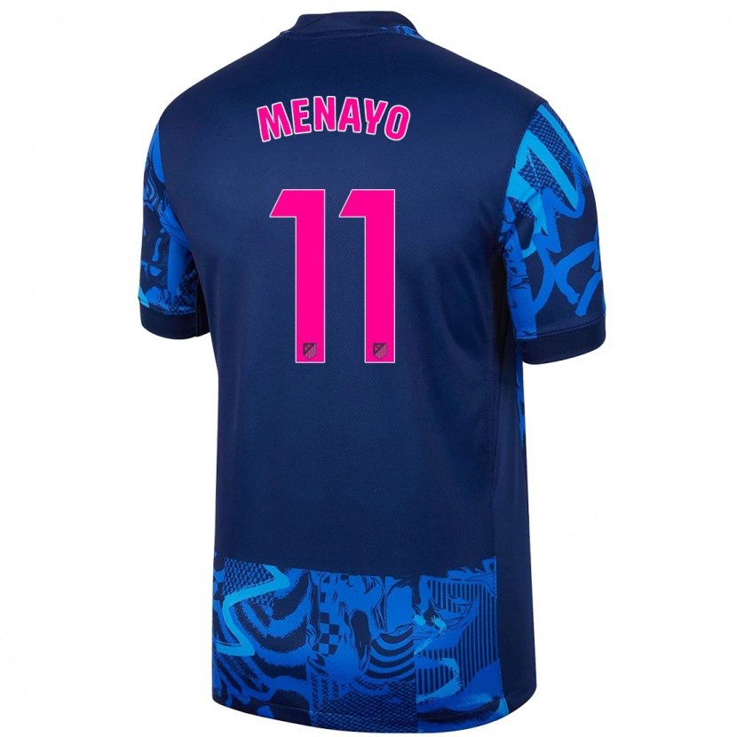 Danxen Niño Camiseta Carmen Menayo #11 Azul Real Equipación Tercera 2024/25 La Camisa