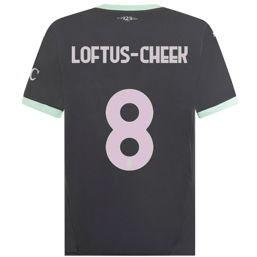 Danxen Niño Camiseta Ruben Loftus-Cheek #8 Gris Equipación Tercera 2024/25 La Camisa