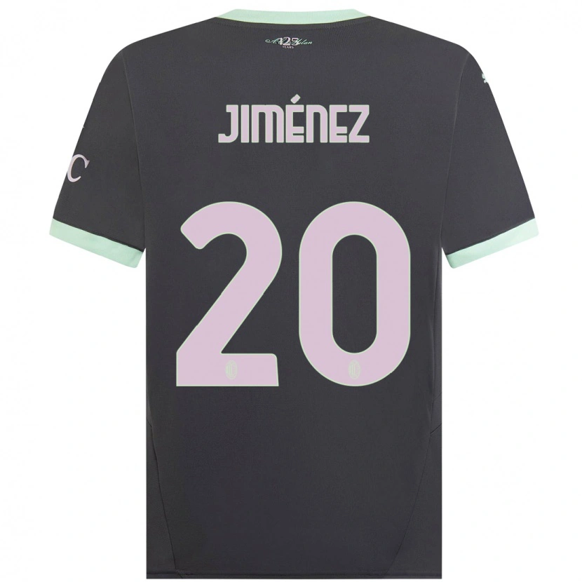 Danxen Niño Camiseta Álex Jiménez #20 Gris Equipación Tercera 2024/25 La Camisa