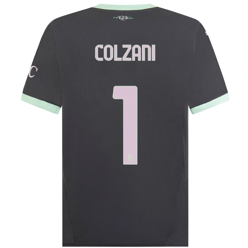 Danxen Niño Camiseta Edoardo Colzani #1 Gris Equipación Tercera 2024/25 La Camisa