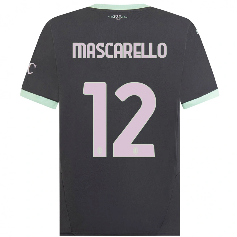 Danxen Niño Camiseta Marta Mascarello #12 Gris Equipación Tercera 2024/25 La Camisa