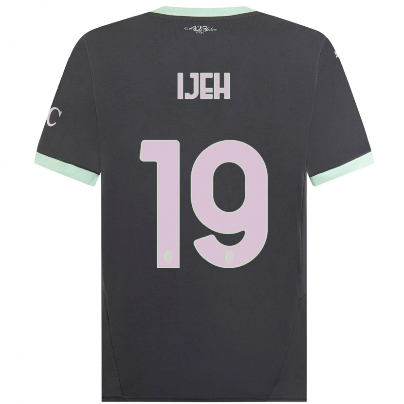 Danxen Niño Camiseta Evelyn Ijeh #19 Gris Equipación Tercera 2024/25 La Camisa