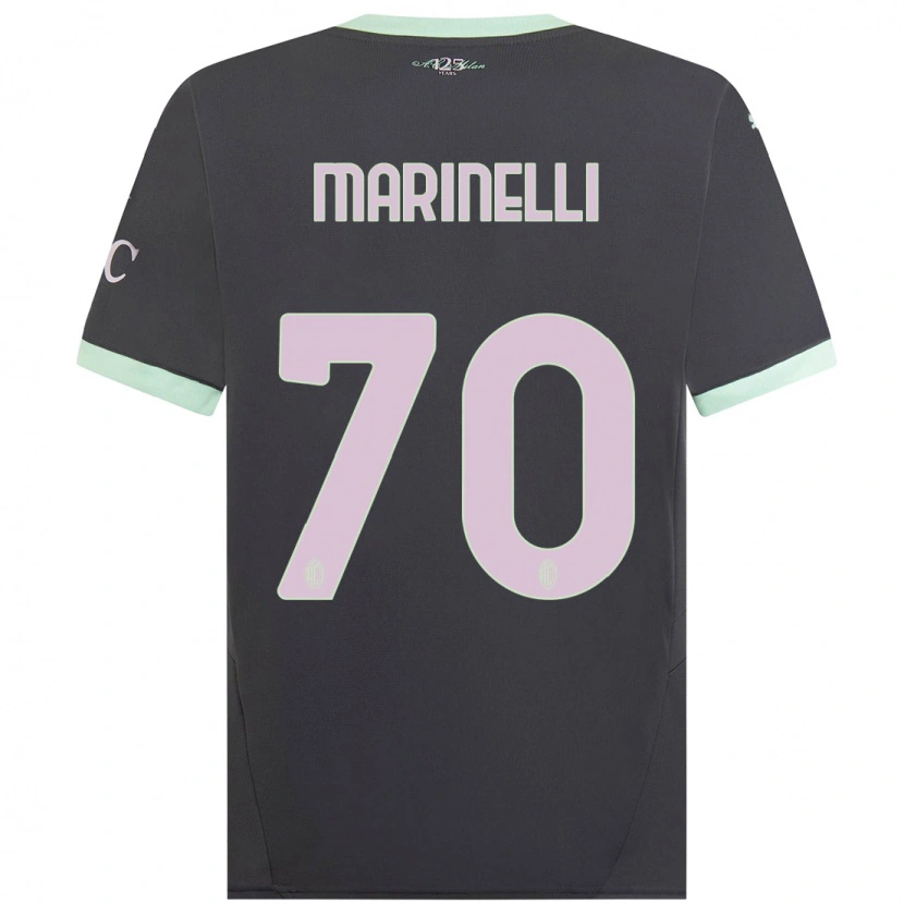 Danxen Niño Camiseta Gloria Marinelli #70 Gris Equipación Tercera 2024/25 La Camisa