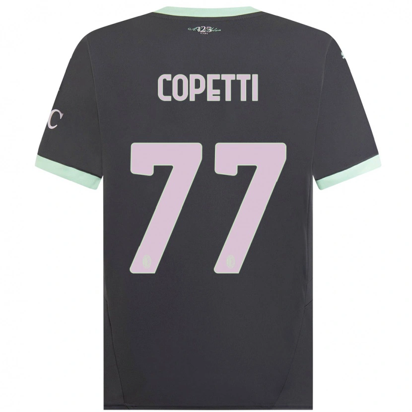 Danxen Niño Camiseta Matilde Copetti #77 Gris Equipación Tercera 2024/25 La Camisa