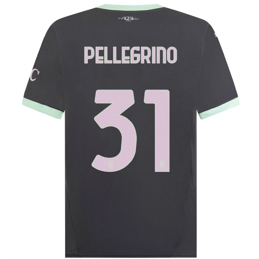 Danxen Niño Camiseta Marco Pellegrino #31 Gris Equipación Tercera 2024/25 La Camisa