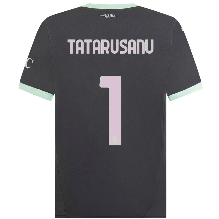 Danxen Niño Camiseta Ciprian Tatarusanu #1 Gris Equipación Tercera 2024/25 La Camisa