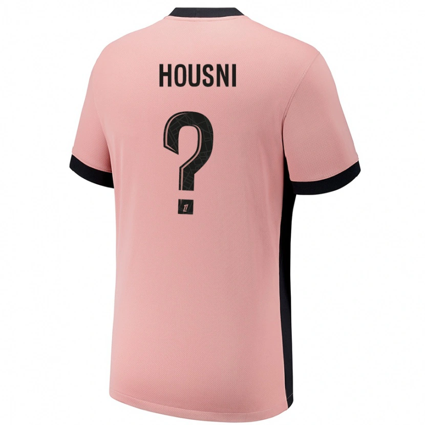 Danxen Niño Camiseta Ilyes Housni #0 Rosa Óxido Equipación Tercera 2024/25 La Camisa