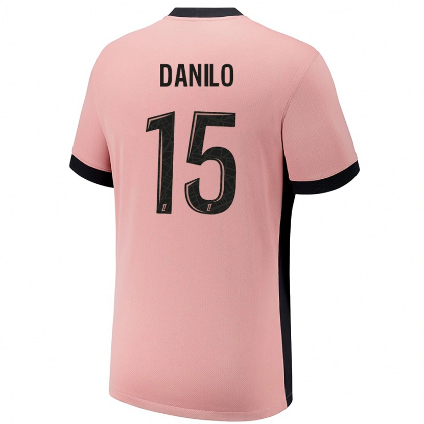 Danxen Niño Camiseta Danilo Pereira #15 Rosa Óxido Equipación Tercera 2024/25 La Camisa