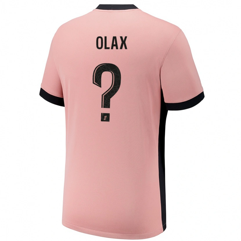 Danxen Niño Camiseta Djamy Olax #0 Rosa Óxido Equipación Tercera 2024/25 La Camisa