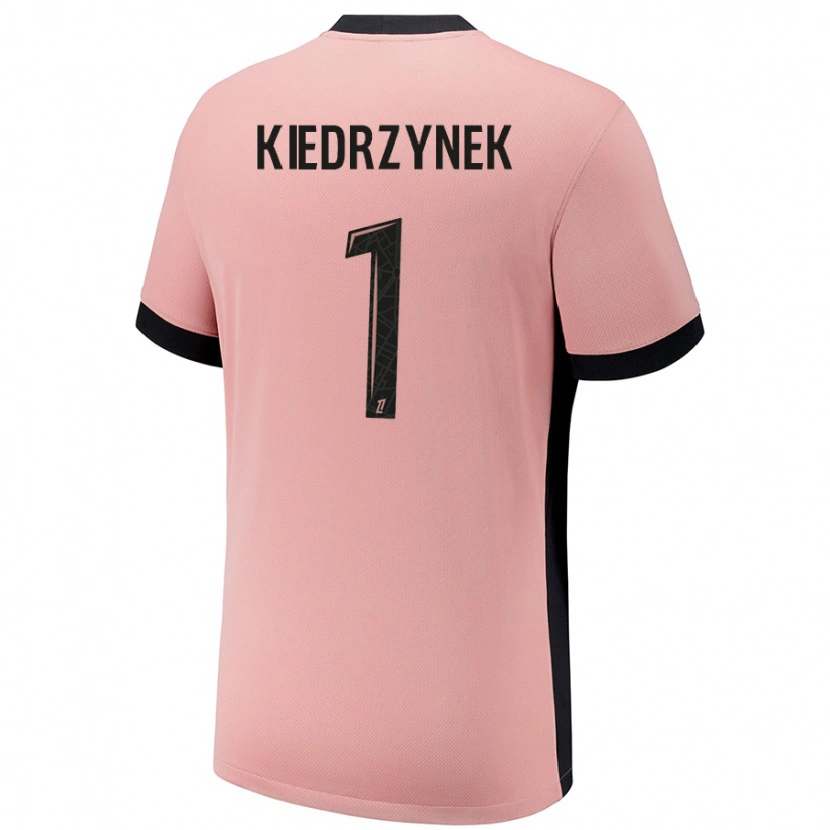 Danxen Niño Camiseta Katarzyna Kiedrzynek #1 Rosa Óxido Equipación Tercera 2024/25 La Camisa