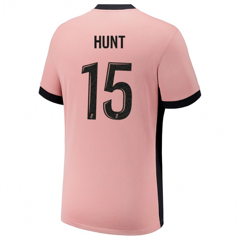 Danxen Niño Camiseta Clare Hunt #15 Rosa Óxido Equipación Tercera 2024/25 La Camisa