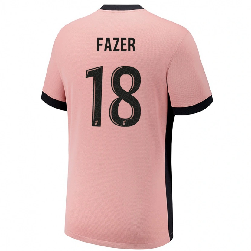 Danxen Niño Camiseta Laurina Fazer #18 Rosa Óxido Equipación Tercera 2024/25 La Camisa