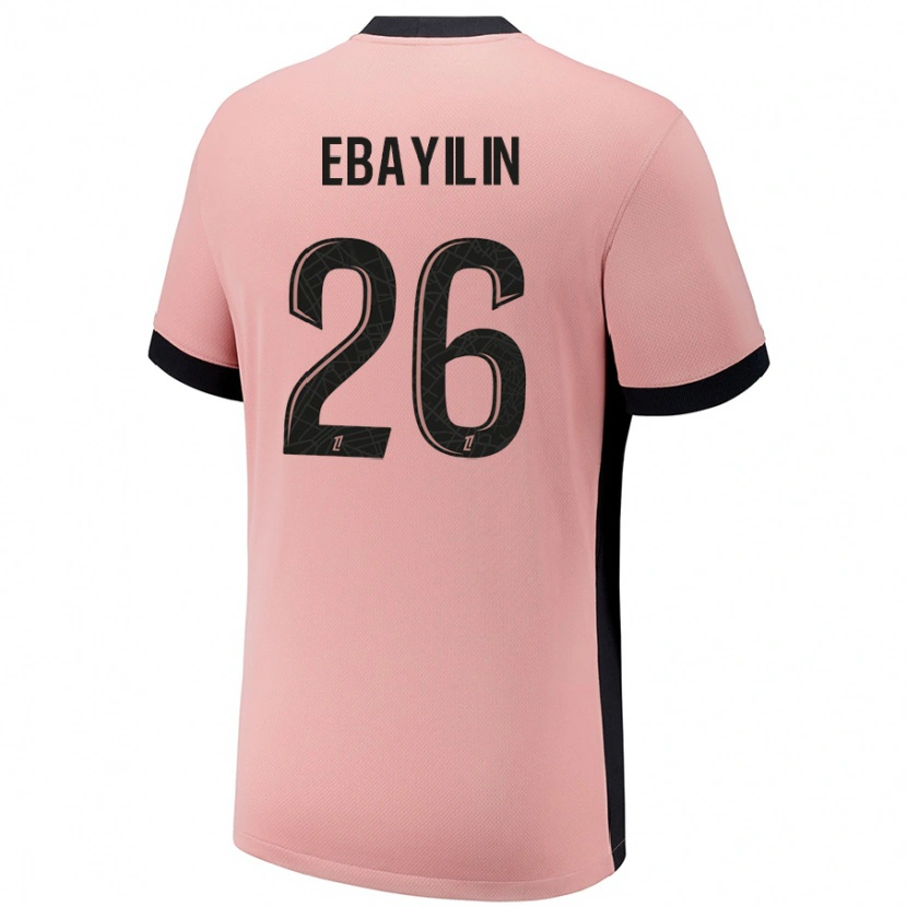 Danxen Niño Camiseta Anaïs Ebayilin #26 Rosa Óxido Equipación Tercera 2024/25 La Camisa