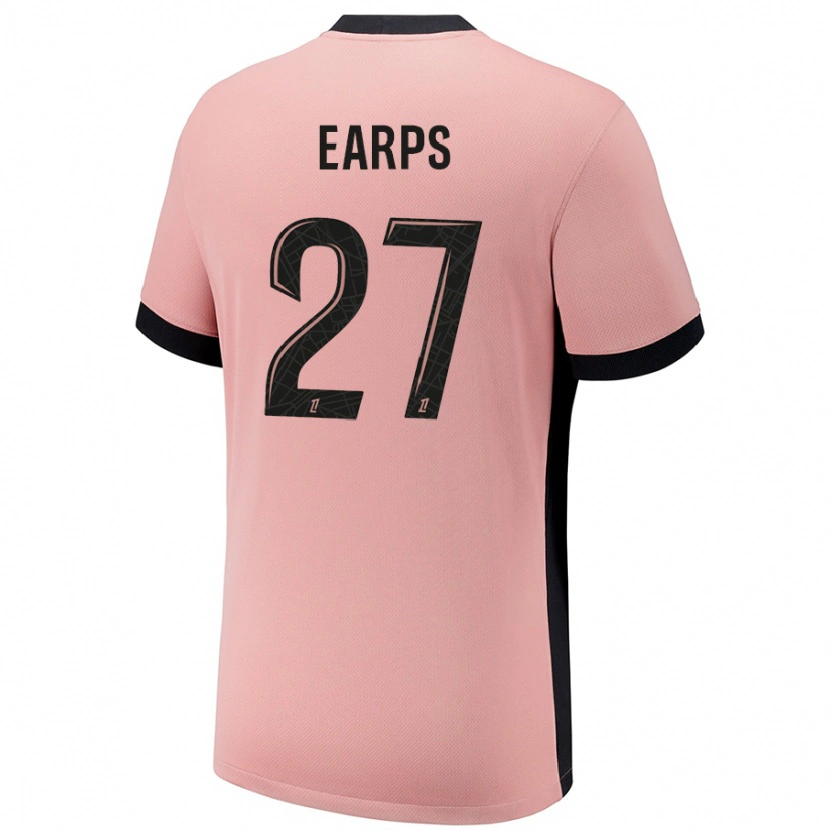 Danxen Niño Camiseta Mary Earps #27 Rosa Óxido Equipación Tercera 2024/25 La Camisa