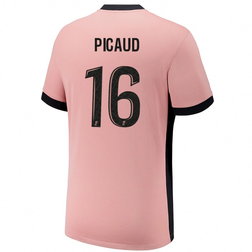 Danxen Niño Camiseta Constance Picaud #16 Rosa Óxido Equipación Tercera 2024/25 La Camisa