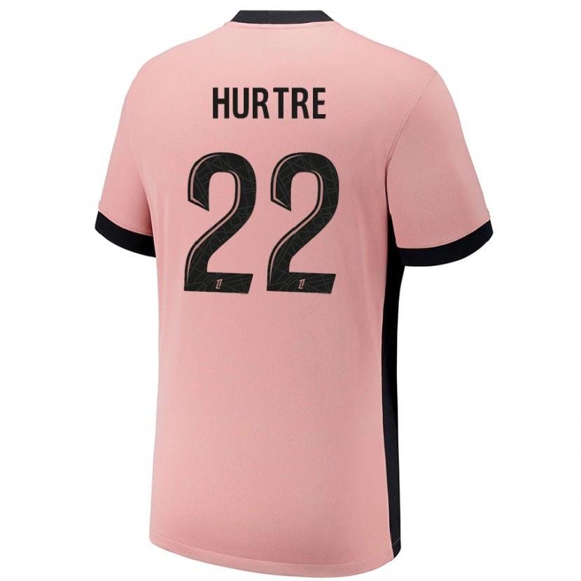 Danxen Niño Camiseta Oceane Hurtre #22 Rosa Óxido Equipación Tercera 2024/25 La Camisa