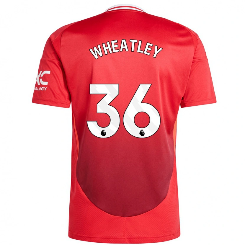 Danxen Hombre Camiseta Ethan Wheatley #36 Rojo Brillante 1ª Equipación 2024/25 La Camisa