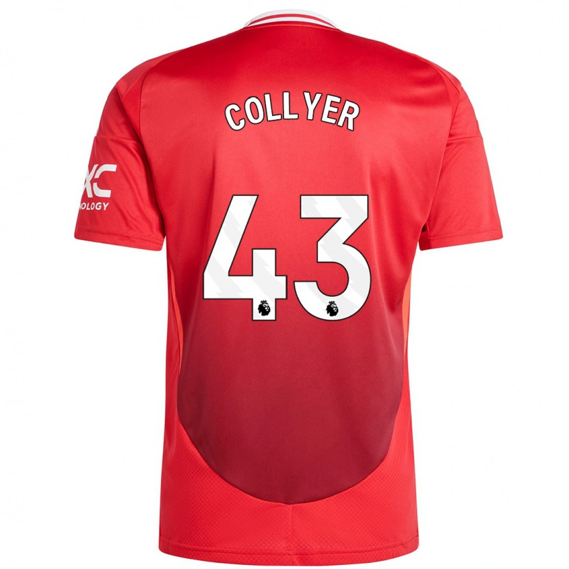 Danxen Hombre Camiseta Toby Collyer #43 Rojo Brillante 1ª Equipación 2024/25 La Camisa