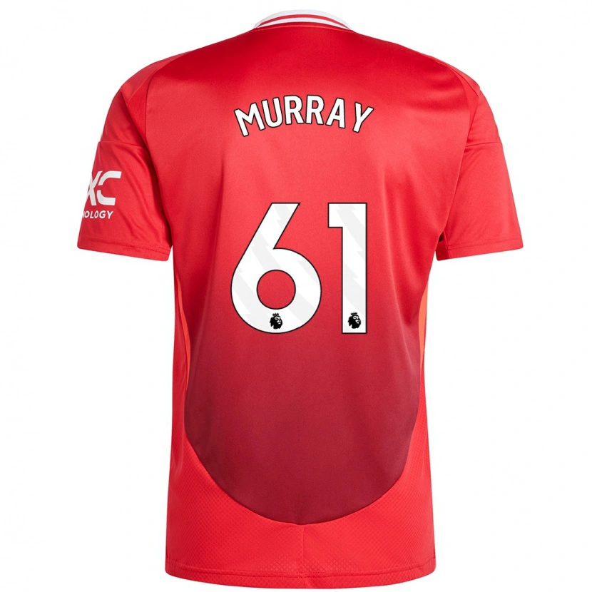 Danxen Hombre Camiseta Sam Murray #61 Rojo Brillante 1ª Equipación 2024/25 La Camisa