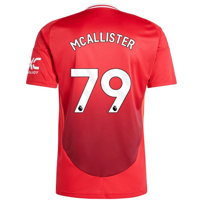 Danxen Hombre Camiseta Finley Mcallister #79 Rojo Brillante 1ª Equipación 2024/25 La Camisa