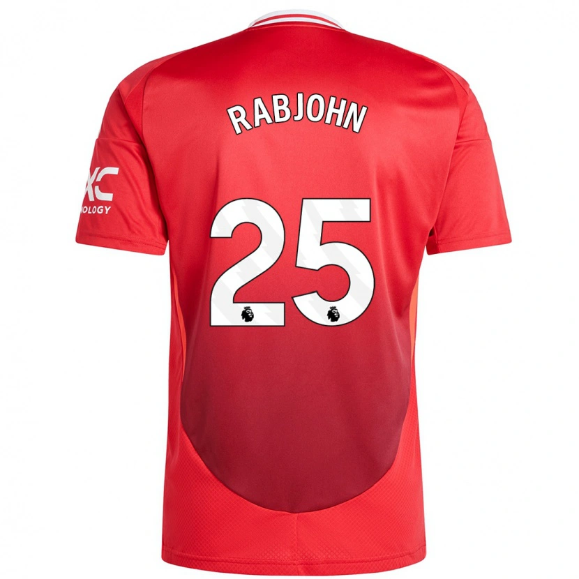 Danxen Hombre Camiseta Evie Rabjohn #25 Rojo Brillante 1ª Equipación 2024/25 La Camisa