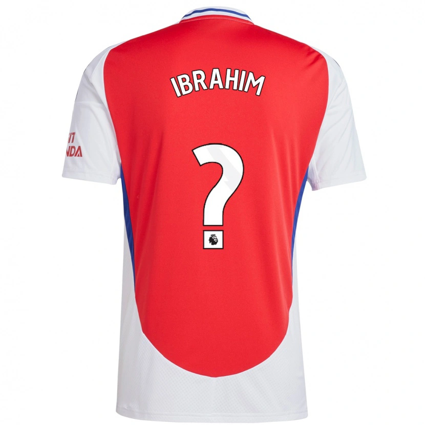 Danxen Hombre Camiseta Bradley Ibrahim #0 Rojo Blanco 1ª Equipación 2024/25 La Camisa