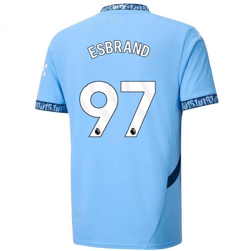 Danxen Hombre Camiseta Josh Wilson-Esbrand #97 Azul Marino 1ª Equipación 2024/25 La Camisa