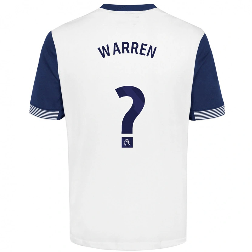 Danxen Hombre Camiseta Charlie Warren #0 Blanco Azul 1ª Equipación 2024/25 La Camisa