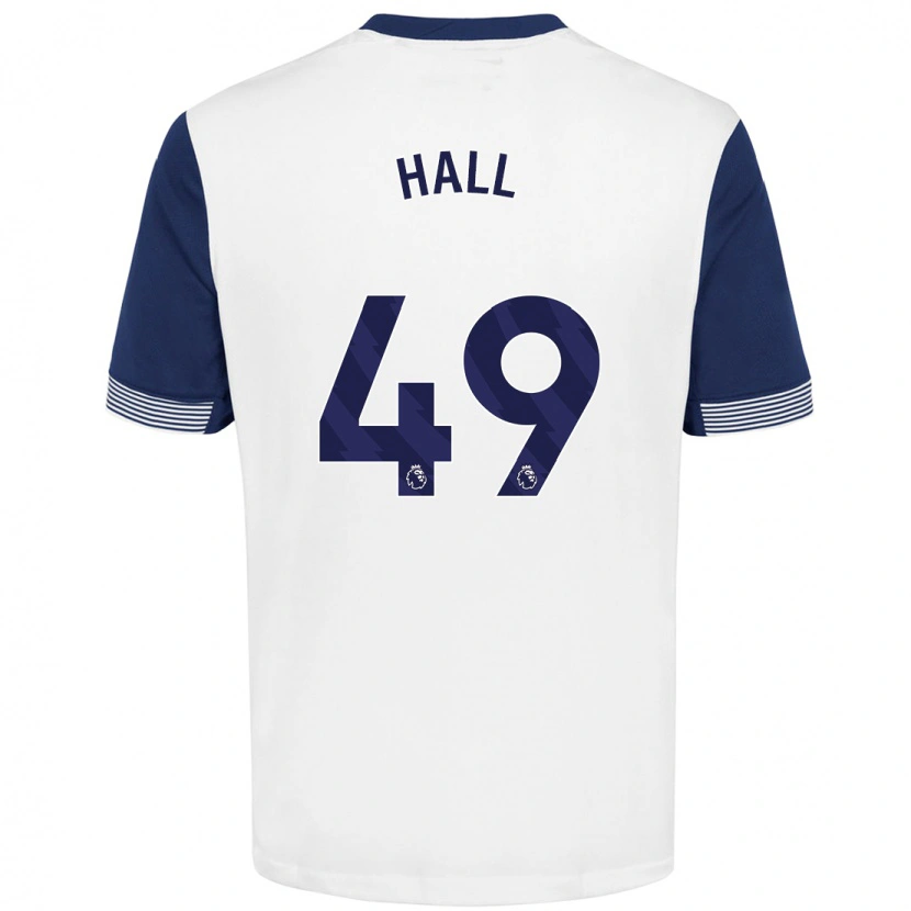 Danxen Hombre Camiseta Tyrese Hall #49 Blanco Azul 1ª Equipación 2024/25 La Camisa