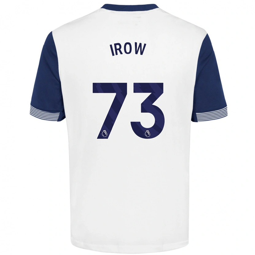 Danxen Hombre Camiseta Oliver Irow #73 Blanco Azul 1ª Equipación 2024/25 La Camisa