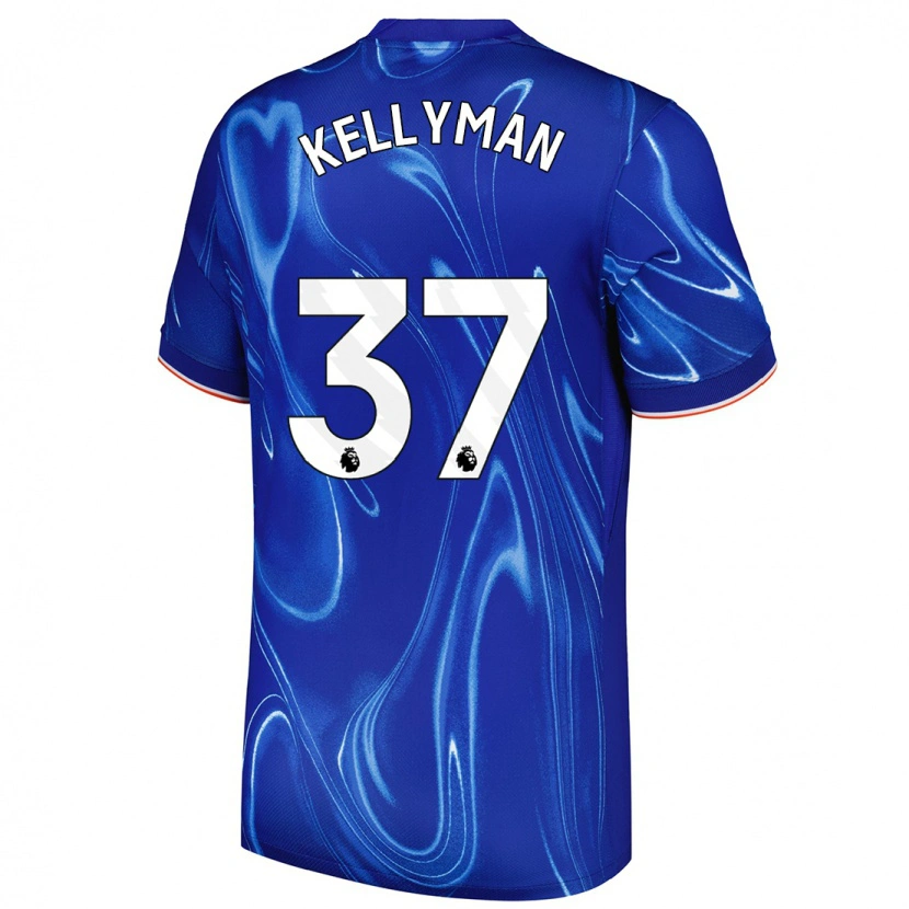 Danxen Hombre Camiseta Omari Kellyman #37 Azul Blanco 1ª Equipación 2024/25 La Camisa