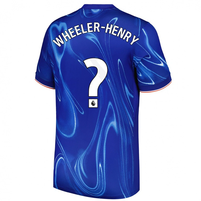 Danxen Hombre Camiseta Joseph Wheeler-Henry #0 Azul Blanco 1ª Equipación 2024/25 La Camisa