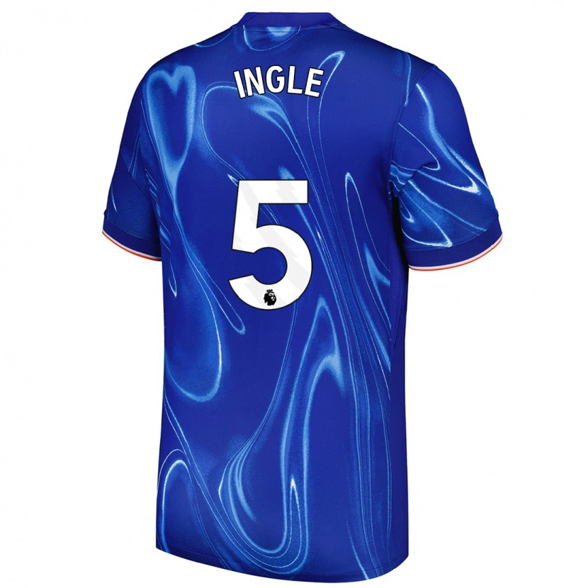 Danxen Hombre Camiseta Sophie Ingle #5 Azul Blanco 1ª Equipación 2024/25 La Camisa